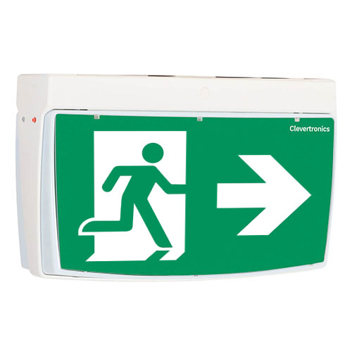 Cleverfit Exit, Surface Mount, LP, Clevertest Plus, All Pictograms, Single or Double Sided